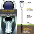 thumbnail image 2 of Solar Pathway Lights 10 Pack Outdoor Waterproof 6000K Cold White Yard Lighting LED Stainless Steel Stake for Garden Outside Landscape Lawn Driveway Walkway Path, 2 of 6