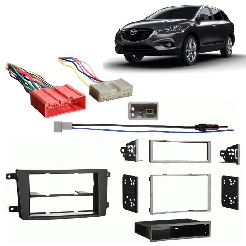 Fits Mazda CX-9 2013-2014 Multi DIN Aftermarket Harness Radio Install