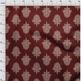 thumbnail image 3 of oneOone Cotton Silk Fabric Leaves & Floral Block Print Sewing Fabric BTY 42 Inch Wide, 3 of 4