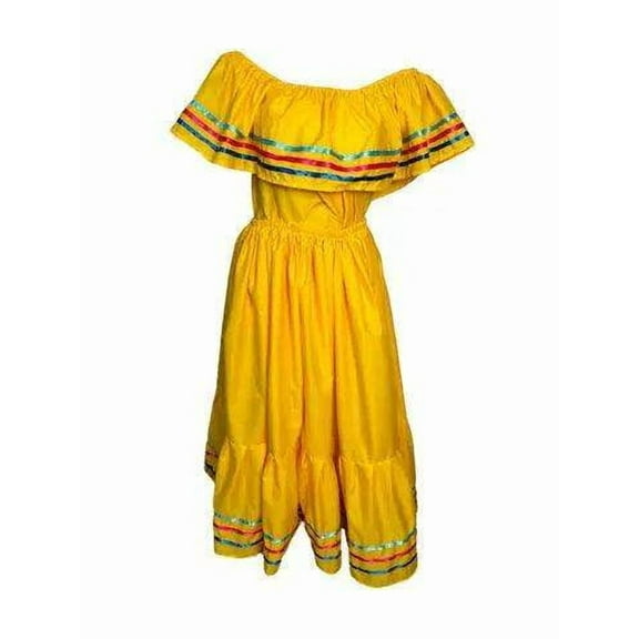 Nicaragua Traditional Fiesta Dress - Yellow