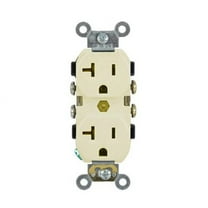 Leviton Ivory COMMERCIAL Receptacle Duplex Outlet 20A 125V 5-20 5800-I