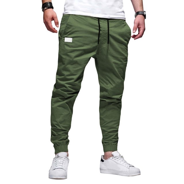Txlixc Pantalones elásticos básicos para hombres Txlixc moda
