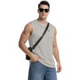 thumbnail image 5 of NY Threads 3 Pack Breathable Mesh Mens Tank Top Workout Muscle Shirts for Running, X-Large, Black/Light Grey/White, 5 of 7