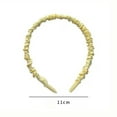 thumbnail image 1 of Satin Headbands Ruffled Hair Hoop Ruched Hair Band Satin Pleated Headbands Ruffled Hair Hoop Fashionable Hair Accessories For Women Girls, 1 of 2