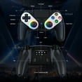 thumbnail image 3 of LED Wireless Controller for PS5, Compatible with PS5 Pro/Slim/PC, Dual Vibration, Macro/Turbo Function, 3.5mm Audio Jack, 6-Axis Motion Controller Gamepad with Speaker, 3 of 9