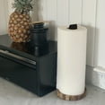 thumbnail image 3 of Ironwood Gourmet Acacia Wood Paper Towel Holder with Leather Handle, 3 of 3
