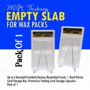 Vanity Slabs 240-Point Clear Wax Pack Display Slab for Packs Up to 5 Cards Thick, 1 Count