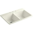 thumbnail image 1 of Kohler K-5846-3 Brookfield 33" Double Basin Top-Mount Enameled Cast-Iron Kitchen Sink -, 1 of 6