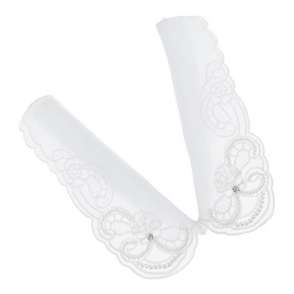 Women's Blouse Collar Insert Collar with Beads, Clothing Jewelry Decoration White