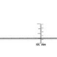 thumbnail image 3 of 14 Karat White Gold 1.5mm Hollow Round Box Chain, 3 of 5