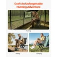 thumbnail image 4 of VEVOR Hunting Chair, 360° Silent Swivel, Foldable Lightweight Portable Blind Chair,Heavy-Duty Steel Frame Ground Stool Seat,with Armrest,Adjustable Carry Strap,300 Lbs Capacity for Fishing Camping, 4 of 9