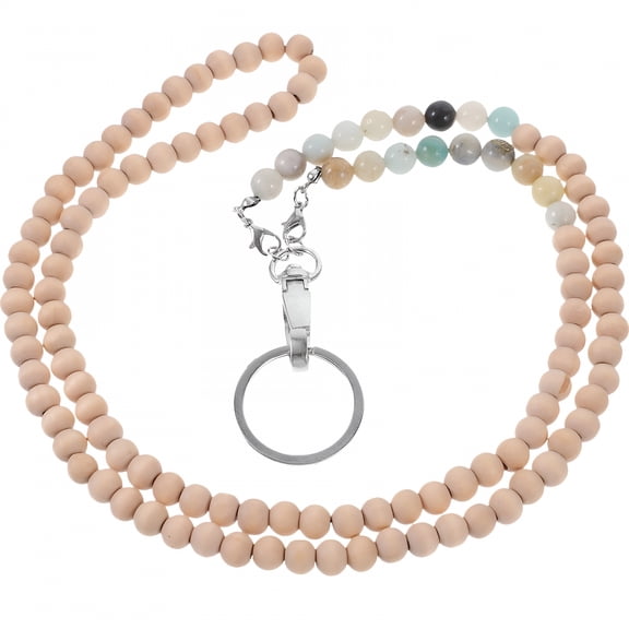 DESIGNICE Beaded Lanyard for ID Badges,Necklace Strap for Convenience