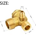 thumbnail image 2 of Check Valve Compressor Check Valves Air Compressor Check Valve 3 Port Brass Male Threaded Thread Interface Diameter 20/16/10MM, 2 of 5
