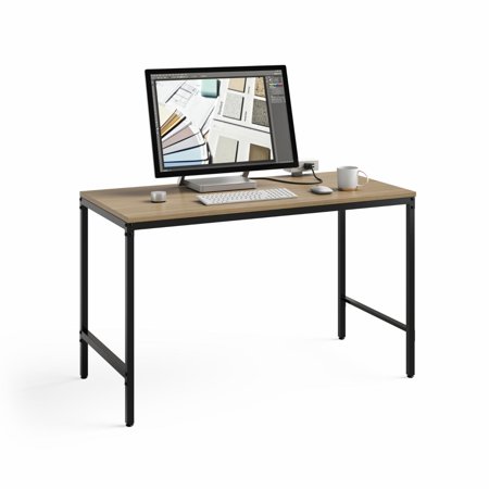 UPC: 0073555527223 | Safco 45.5 x 23.5 x 29.5 in. Safco Simple Work Desk  Walnut