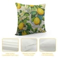 thumbnail image 4 of COMIO  Lemon Throw Pillow Cover Fruits and Leaves Floral Fabric for Couch Bed Sofa Car Waist Cushion Cover Pillow Case, 4 of 5
