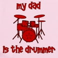 thumbnail image 2 of CafePress - My Dad Is The Drummer (Drums) Infant Bodysuit - Baby Light Bodysuit, Size Newborn - 24 Months, 2 of 4