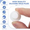 thumbnail image 3 of Uxcell 25 Pcs Tapón de Silicona en Forma de T, Diámetro 13.5 mm/0.53 Pulgadas, Tapón de Silicona Impermeable Reutilizable, Tapón de Sellado Sólido para Agujeros Redondos en Equipos de Tuberías, Blanco, 3 of 7