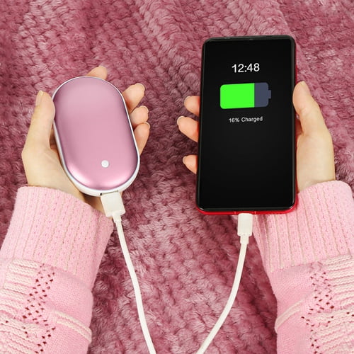 Portable Hand Warmer 5000mAh Power Bank Rechargeable Pocket Warmer Double Sided Heating Handwarmer