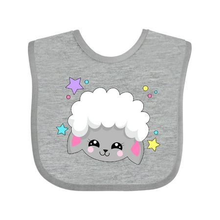

Inktastic Cute Easter Lamb with Stars Boys or Girls Baby Bib