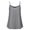 STT013_CHARCOAL, variant on SSOULM INCH & FIT Women's Sleeveless Pleated Chiffon Layered Cami Tank Top Blouse with Plus Size Made in USA