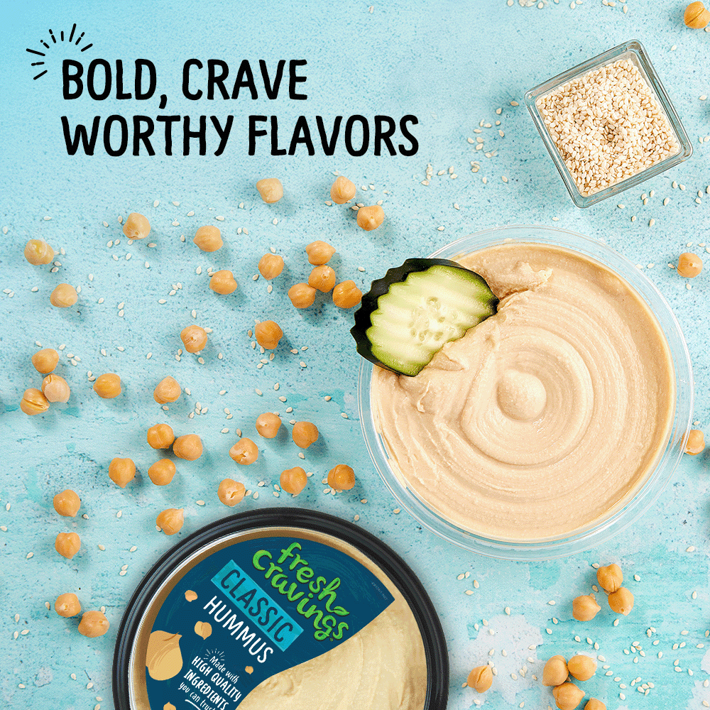 Fresh Cravings Classic Gluten-Free Hummus Dip, 10 oz, Contains: Sesame