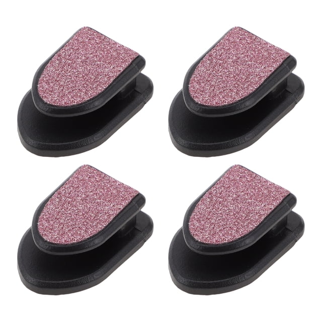 Ganchos adhesivos para automóviles de 4 Pcs para bolsos y paraguas, ganchos de plástico rosa resistentes 1.18"x0.79"