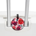 thumbnail image 3 of Fragmented Flowers 2pcs PU Leather Round Bag Tags with Privacy Cover and Name ID Tag - Suitcase Tags for Travel Luggage, Handbags, Backpacks, School Bags, 3 of 6