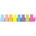thumbnail image 2 of Cat Shape Sticky Notes 8 Color Bright Colorful Sticky Pad 75 Sheets/Pad Self-Sticky Note Pads (8 Pads), 2 of 2