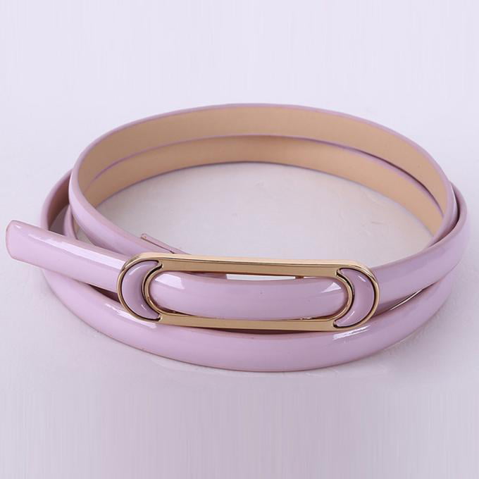 Accessories Belts Leather Belts Feminin Leather Belt pink casual look 