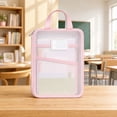 thumbnail image 4 of Nylon Document Bag with Zipper Light Transparent Mesh File Bag Pouch with Strap for Books A4 Documents Organizer, 4 of 5