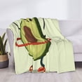 thumbnail image 3 of Rateoe Avocado1 Pattern Flannel Throw Blanket, Ultra-soft Blanket for Bed, Couch, Car, Hypoallergenic Anti-pilling blanket-40"x30"(Horizontal), 3 of 6