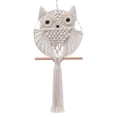 thumbnail image 1 of Owl Macrame Wall Hanging Handmade Cotton Woven Hanging Tapestry, 1 of 7
