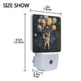 thumbnail image 4 of Yayeee LED Night Light for The Home Plug in With Light Sensors 2 Pack, Watercolor Astronaut, 4 of 6