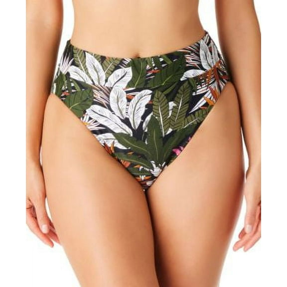 Bar Iii Women's La Planta High-Rise Bikini Bottoms Swimwear Multi Size XL