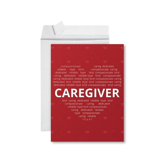 Koyal Wholesale National Caregivers Day Jumbo Card, Caregiver Blank Greeting Card with Envelope, Health Care, 1-Pack