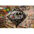 thumbnail image 4 of Happy Birthday Party Balloons 3 Pack Black Gear Theme Balloons, 4 of 4