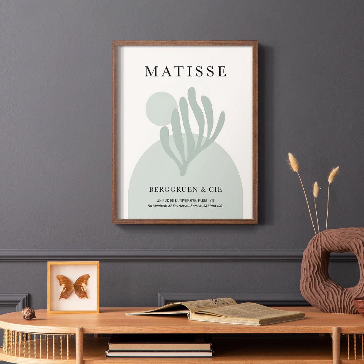Matisse CLXXIV Framed Print in Brown Solid Wood 8 x 10 Framed Print