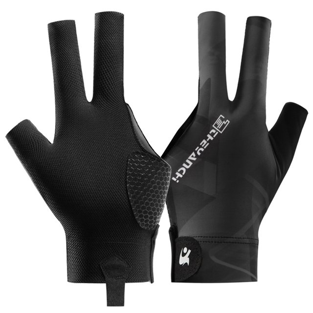 Guantes de billar profesionales D258 ligeros y transpirables de tres dedos, antideslizantes, para billar individual