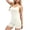 Yoga Pants - White, variant on Maqroz Women's Backless Strappy Romper Seamless Athletic Jumpsuit for Yoga Gym Workout, Cross Back Bodysuit With Compression Bottoms