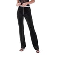 thumbnail image 1 of Pantalones largos de terciopelo para mujer Sunloudy, pantalones de corte de bota con cremallera de cintura alta para mujer de estilo informal de primavera y otoño Sunloudy moda, 1 of 6