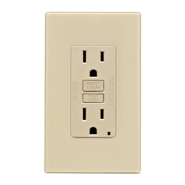 Enchufe eléctrico Leviton 15A IV Soft GFCI