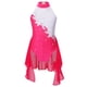 thumbnail image 3 of Vestido de leotardo de gimnasia para niñas, vestidos sin mangas con lentejuelas brillantes de malla transparente con abertura en la espalda, vestido de baile lírico para patinaje artístico, 3 of 5