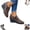 Brown, variant on Wedge Boots for Women Retro Heel Cutout Patchwork Mid Calf Zip Up Booties