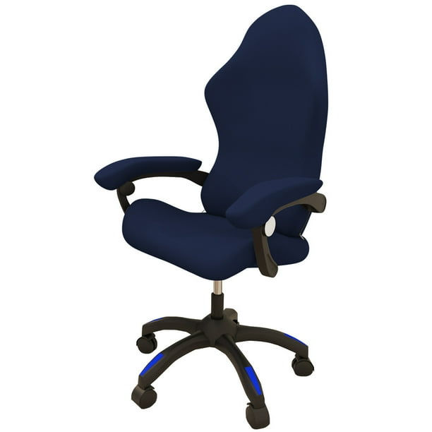 Nvzi Ergonomic Office Computer Game Chair Slipcovers Stretchy Polyester Covers for Reclining Racing Gaming Gaming Chair (No Chair)(Dark Blue)