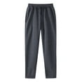 thumbnail image 2 of Letdown Men's Sweatpants Elastic Bottom Athletic Jogger Drawstring Waist Lightweight Sweat Pants Lounge Pants with Pockets GreyM, 2 of 4