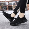 thumbnail image 2 of EKRBXA Knit No-Tie Sneakers, Lightweight Breathable Mesh Running Shoes, Non-Slip Comfort Casual Trainers with Segmented Sole for Gym & Everyday Wear, 2 of 5