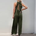 thumbnail image 6 of CHUMUD Womens Dressy Jumpsuits Long Pants Sleeveless Halter Jumpsuits Loose Wide Leg Casual Jumpsuit, 6 of 7