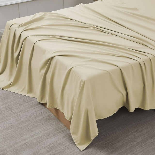 Sábana plana Sweet Home Collection Ultra Soft Twin Beige