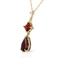 thumbnail image 2 of Galaxy Gold GG 14K Yellow Gold Garnet Pendant Necklace - January Birthstone - Passion & Protection - 16" to 24" - Fine Jewelry for Women, 2 of 3