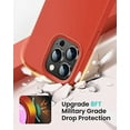 thumbnail image 2 of Entronix Silicone Soft Case Designed for iPhone 14 Pro Max Shockproof Durable Slim Fit, Red, 2 of 7